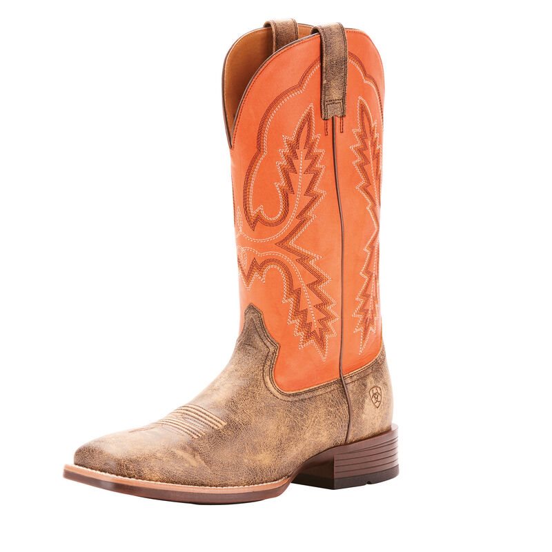 Ariat Western: Pecos Botas Western Hombre - Marrones / Naranjas (LNRUZ8173)